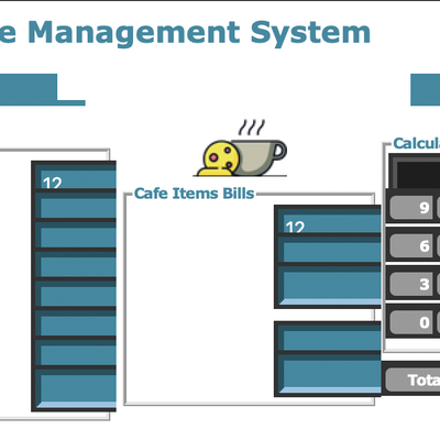 Cafe Management System UI Desktop Application | Tkinter | Python