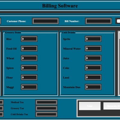 Billing Management System using Tkinter | Python